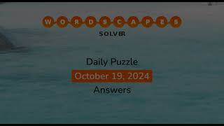 WordScapes October 19 2024 Answers [upl. by Waxman437]