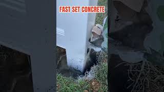 DOES SAKRETE FAST SETTING CONCRETE REALLY WORK Link to full video in the description [upl. by Tnemelc]