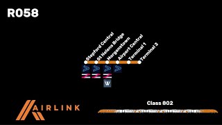 R058  STEPFORD CENTRAL  TERMINAL 3  AIRLINK CLASS 802  STEPFORD COUNTY RAILWAY ROBLOX [upl. by Anowahs]