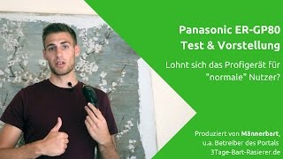 Panasonic ER GP80 Test amp Vorstellung der ProfiHaarschneidemaschine  Barttrimmers [upl. by Crutcher]