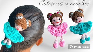 HERMOSOS coleteros en forma de muñecas  coleteros tejidos a crochet paso a paso [upl. by Husha]