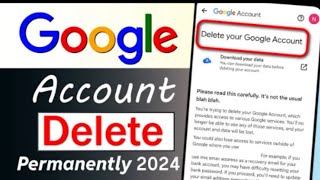 Google Delete Kaise Kare  Google Account Delete Kaise Kare  Delete Google Account [upl. by Inuat150]