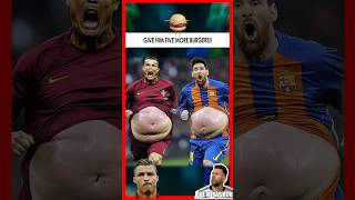 🍔➡️💪Ronaldo amp Messi’s Epic Journey From Burger Overload to Gym Beasts💥 [upl. by Ayotac]