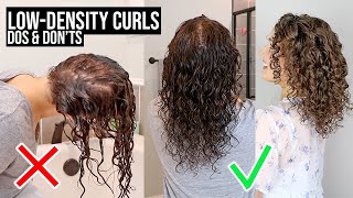 How to Style LowDensityThin Curls Dos amp Donts Scalp Covering [upl. by Rust]