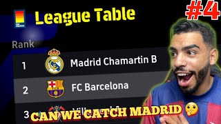 FCB  ROAD TO WIN THE LEAGUE 4  THE RACE KEEPS GOING WITH REAL MADRID 😮‍💨 eFootball mobile [upl. by Ybrad]