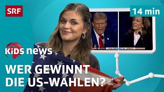 SRF Kids News USWahlen – Kamala Harris vs Donald Trump  Nachrichten für Kinder [upl. by Gilder]