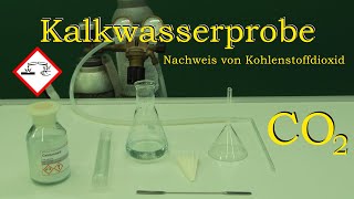 Kalkwasserprobe positiv  Nachweis von Kohlenstoffdioxid [upl. by Tarton]