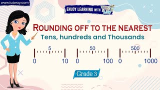 Rounding off numbers  Rounding to the Nearest 10 100 amp 1000  Estimate Numbers [upl. by Kusin]