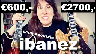 Which is the better Semi Acoustic guitar the 599 € or 2577 € [upl. by Enelyahs]