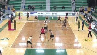 University of Manitoba Bisons 2017 USports Volleyball Nationals Highlights [upl. by Ettenoitna]