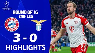 BayernLazio 30 Highlights  UEFA Champions League 202324 [upl. by Esirehs]