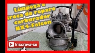 Limpeza do carburador e troca do reparo Falcon [upl. by Thurstan]