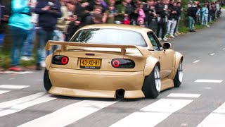 TUNER Cars leaving the BEST Carshow of the Netherlands  100 Auto Live 2024 [upl. by Urbain]