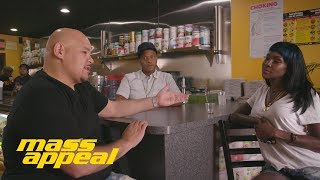 JUICE APPEAL Fat Joe stops by Juices for Life with Adjua Styles and Styles P  Mass Appeal [upl. by Robet]