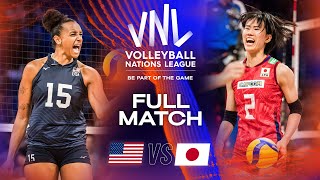 🇺🇸 USA vs 🇯🇵 JPN  Full Match  Quarter Finals  Womens VNL 2023 [upl. by Aniez]