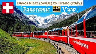 The Bernina Express  Worlds Most Beautiful Trains Panoramic 4K Video [upl. by Acenom753]