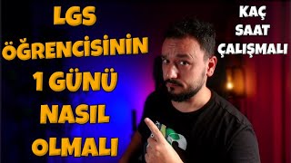 Fen Lisesi İsteyen LGS Öğrencinin 1 GÜNÜ  Kaç Saat Çalışmalısın [upl. by Golding]