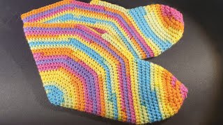 Crochet tutorial Easy Hexi Slippers [upl. by Treulich504]