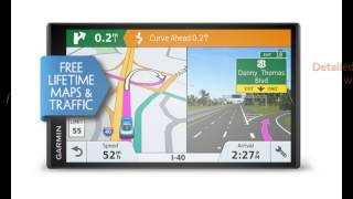 Newest Garmin DriveSmart 61 NA LMTS with Lifetime MapsTraffic Overview [upl. by Nahallac]