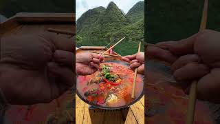 outdoorcooking fishfood fishsoup fishcooking outdoorchef outdoorfishing fishingvideo cooking [upl. by Aikym600]