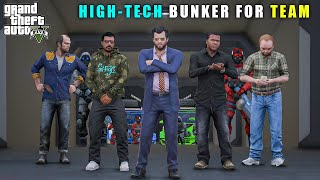 GTA 5  MICHAELS NEW HIGHTECH BUNKER FOR TEAM  BB GAMING [upl. by Chantal371]