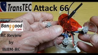 Transtec Attack 66 review  F4 OSD 1S Brushless Tiny Whoop FPV Racing Drone [upl. by Grindlay]