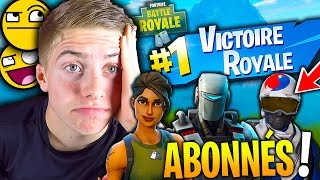 JE FAIS TOP 1 AVEC DES ABONNÉS ALORS QUE JÉTAIS EN SOLO SUR FORTNITE BATTLE ROYALE [upl. by Eilra]