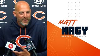 Matt Nagy praises defensive performance  Chicago Bears [upl. by Aivatra]