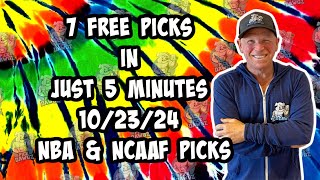 NBA NCAAF Best Bets for Today Picks amp Predictions Wednesday 102324  7 Picks in 5 Minutes [upl. by Ola]