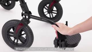 Strollaid Rollator amp Transport Chair 2 IN 1 Assembly Video [upl. by Etnohc]