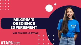 Milgrams Obedience Experiment  VCE Psychology 1amp2 [upl. by Kcyred]