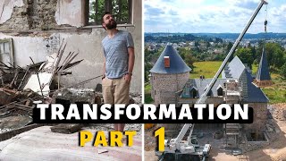 Ep 37 Timelapse 2020 amp 2021 Château en ruine abandonné pendant 20 ANS ➡ Hôtel 4 ⭐ [upl. by Race681]