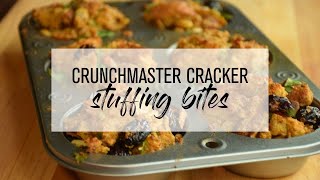 Crunchmaster Cracker Stuffing Bites [upl. by Nolyaj]