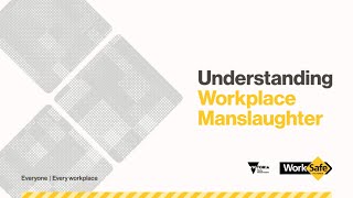 Understanding Workplace Manslaughter Webinar [upl. by Ordnaxela]