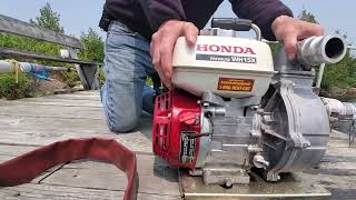 Honda Fire Pump Operation Tutorial [upl. by Ellis]