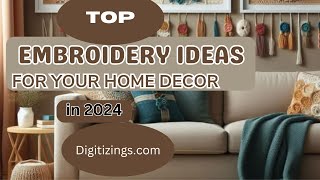 10 Creative Embroidery Ideas for Your Home Decor [upl. by Keelin]