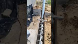 Hot dip galvanised dung cleaning auger installation process [upl. by Januarius647]