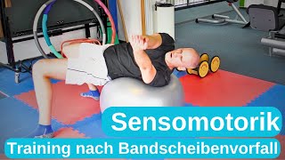 Training nach Bandscheibenvorfall LWS  Teil 3  Sensomotorik [upl. by Leslee]