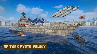 RF TARK Pyotr Velikiy  STRONG AND HEAVY SHIP FROM RUSSIA [upl. by Hu]