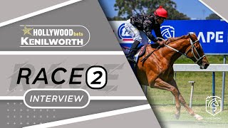 20241116 Hollywoodbets Kenilworth interview Race 2 won by RICH FOLKS HOAX [upl. by Emalia895]