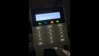 Arming and disarming on a Bosch B915 Keypad [upl. by Yole]