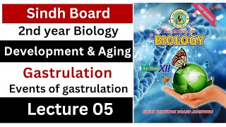 events of gastrulation  development and aging  class 12 biology Sindh board New book [upl. by Einot622]