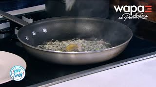 Receta Spaghetti fresco al olio  Viva La Tarde  WapaTV [upl. by Eeral]