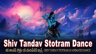 Shiv Tandav Stotram Dance  Shiv Tandava animation  Shivas dance of destruction  BhaktiChildrens [upl. by Kalli143]