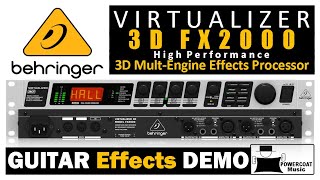 Behringer VIRTUALIZER 3D FX2000 MultiEffects Processor Guitar Effects [upl. by Aneg265]