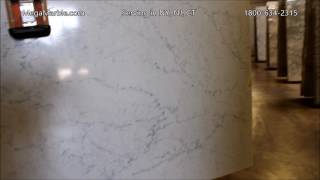 White Attica Caesarstone Quartz Countertops Slab [upl. by Llehcsreh311]