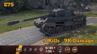 E75  5 Kills 9K Damage  World of Tanks [upl. by Had]