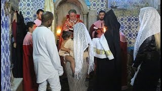 Kim Kardashian and Kanye Daughter West were baptized in Jerusalem By Review [upl. by Naitsirhc]