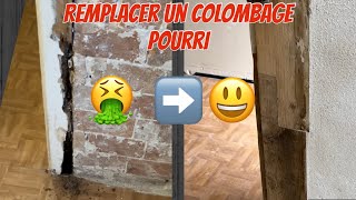 Remplacer un colombage de porte pourri par l’humidité [upl. by Tye270]