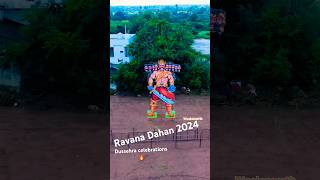 Dussehra Ravan effigy burning 🔥🔥🔥 ravandahan2024 trendingshorts viralshorts shorts ravana [upl. by Heyer]